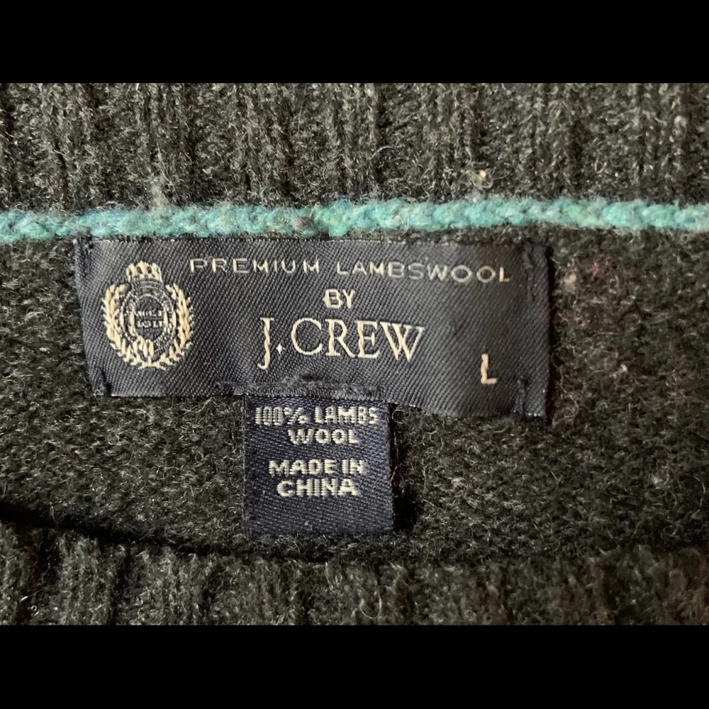 J. Crew Men's Charcoal Crewneck Sweater